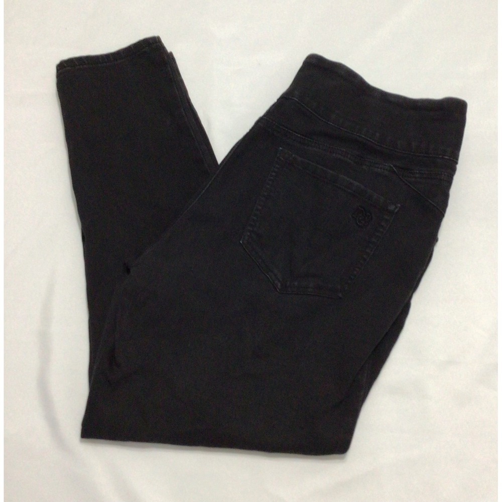 Democracy Ab Solution Jeggings Black Pull On Stretch Denim Pants Women 16W